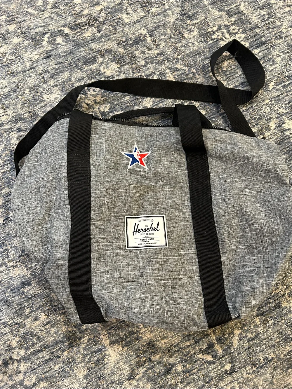 Herschel Supply Classic Grey Canvas Duffel Bag NBA ALL-STAR edition
